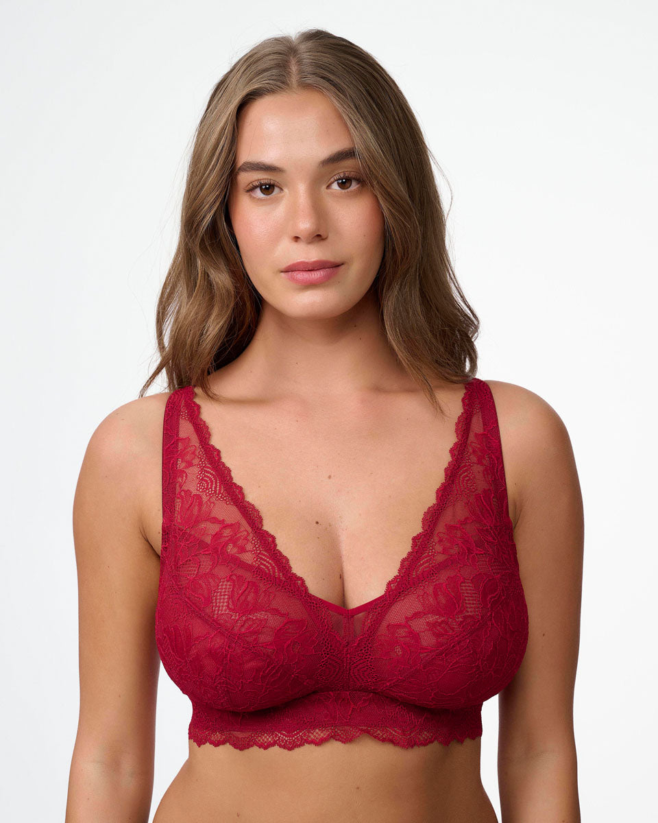 ברלט תחרה בשילוב רשת ללא ברזלים וללא ריפוד