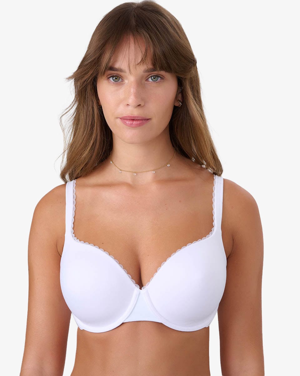 חזייה מרופדת בייסיק עם ברזלים מבדים רכים