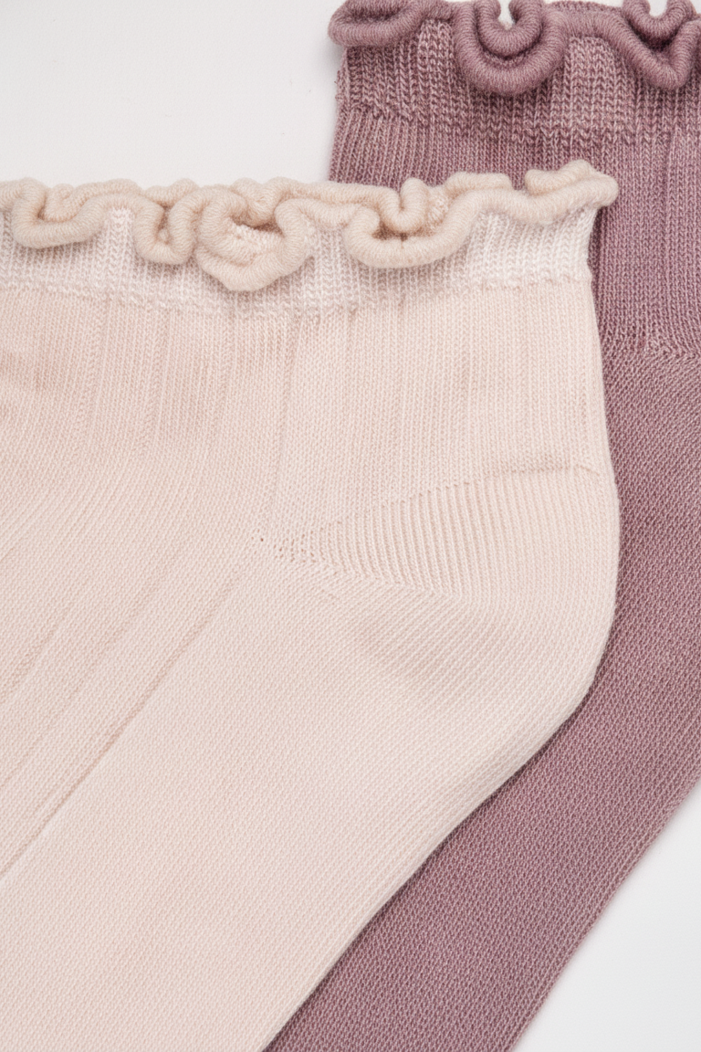 מארז 2 זוגות קרסוליות וסיומת תלתל - detail closeup