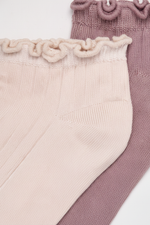 מארז 2 זוגות קרסוליות וסיומת תלתל - detail closeup
