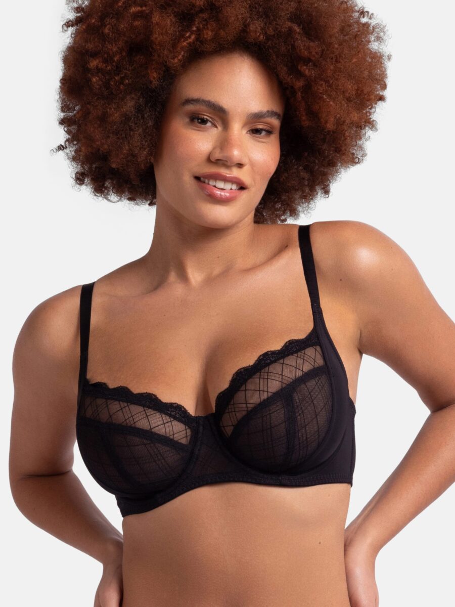 חזיית ברזלים לא מרופדת עם תחרה