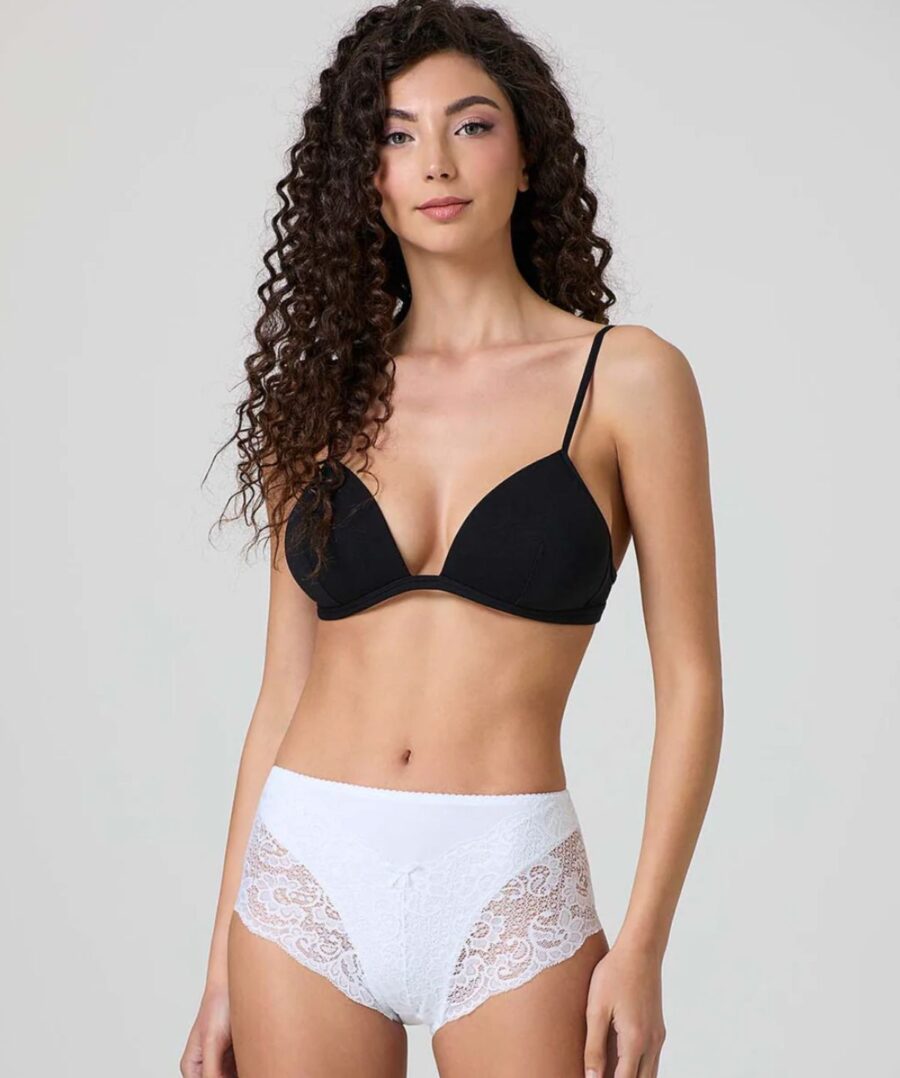 תחתוני מותן גבוהה עם תחרה