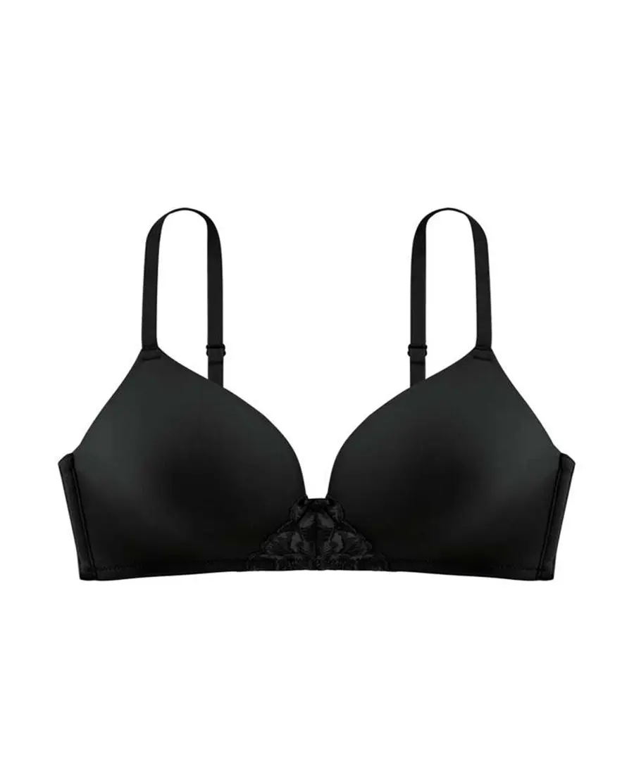 חזיית קאפ חלקה עם ברזלים בשילוב תחרה