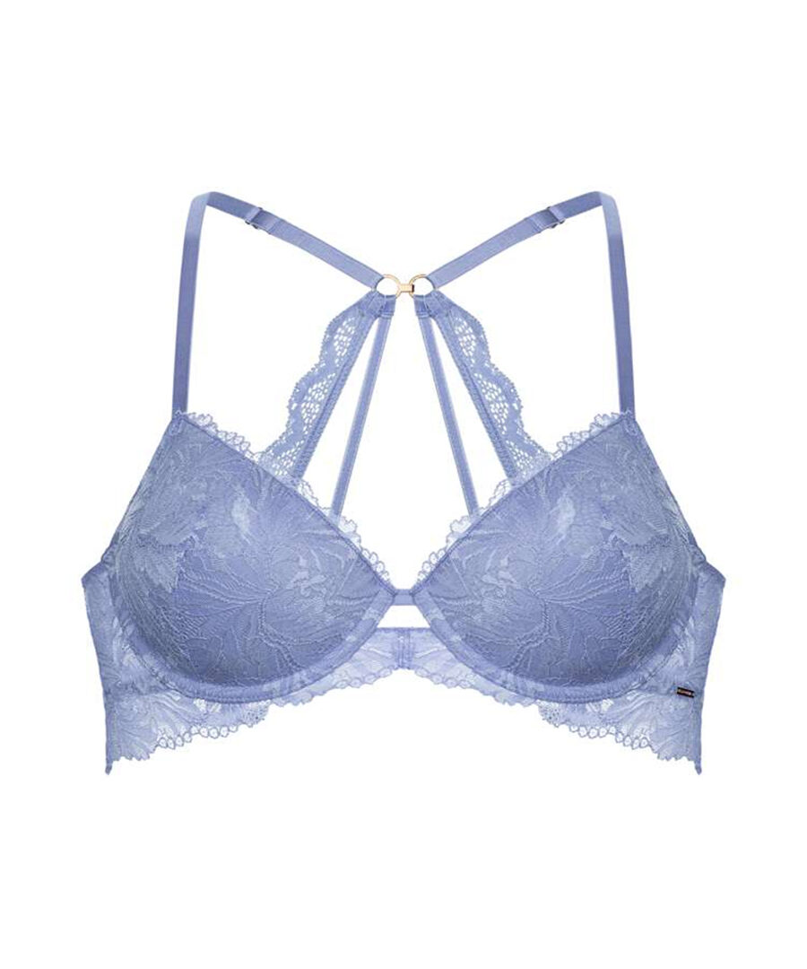 חזייה עם ברזלים ללא ריפוד בעיצוב תחרה