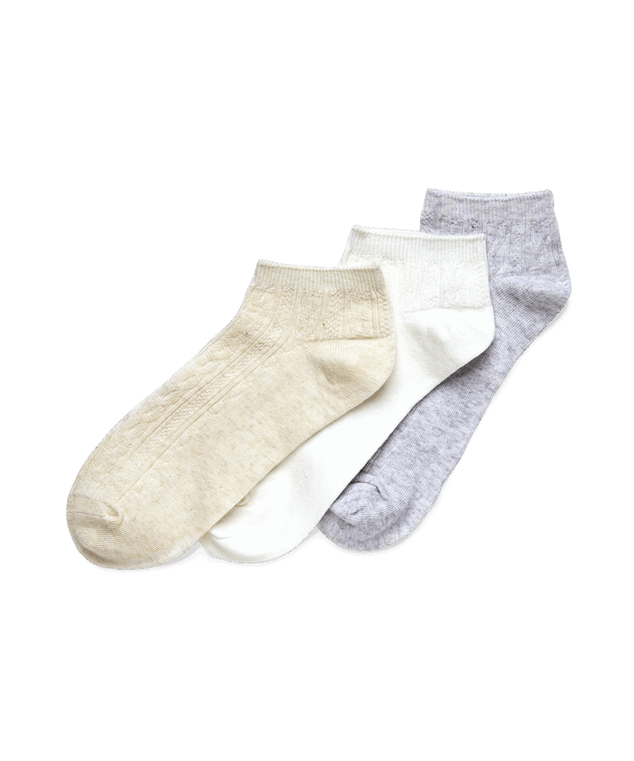 מארז 3 גרבי קרסוליות לנשים