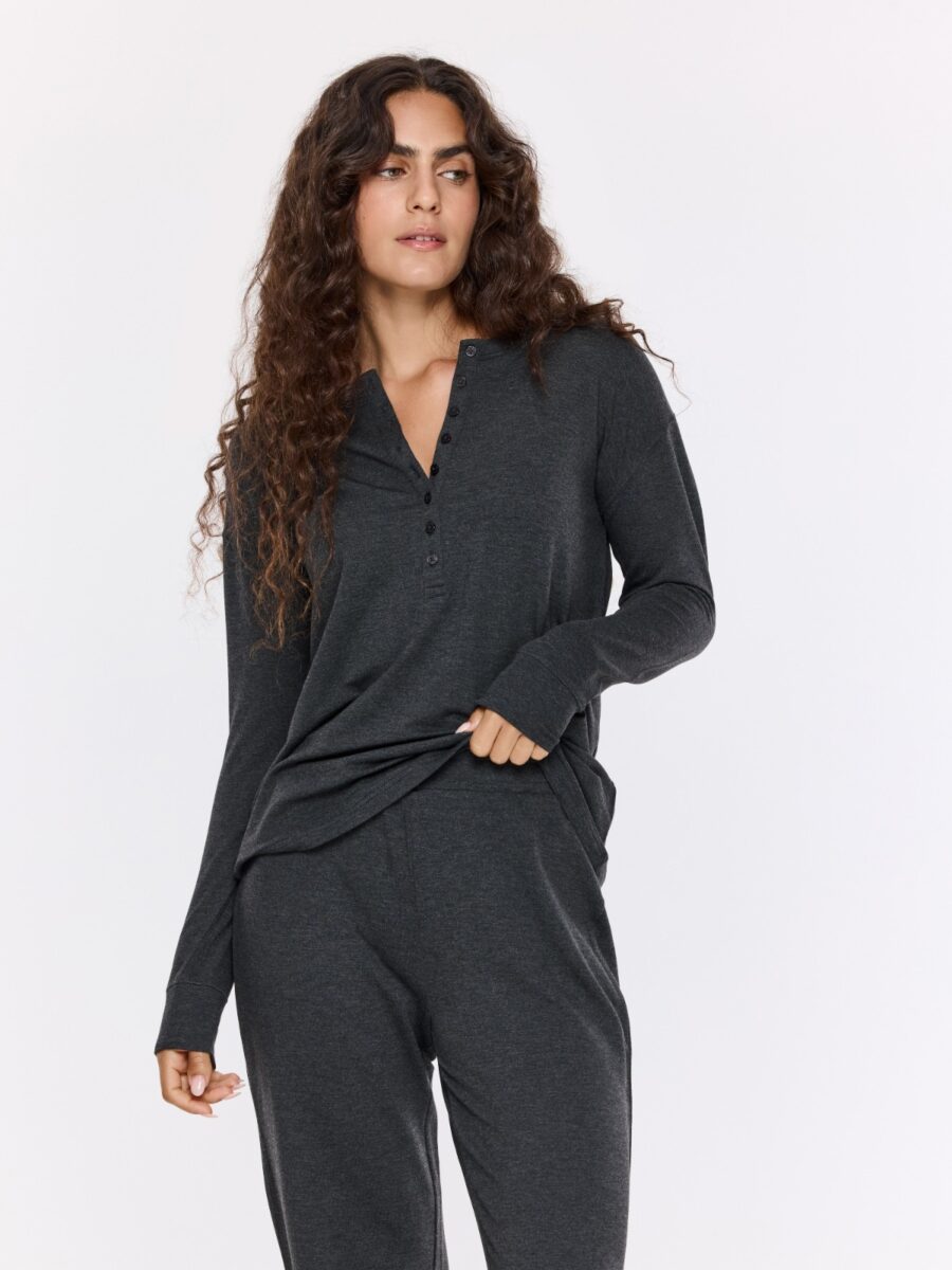 סט פיג'מה ויסקוזה לנשים