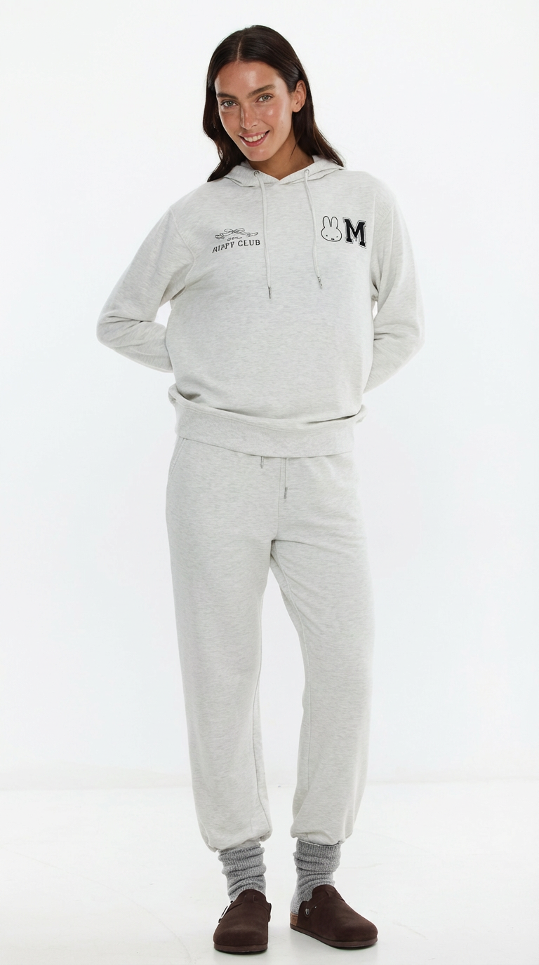 סט פיג'מה קצרה עם הדפס מיפי