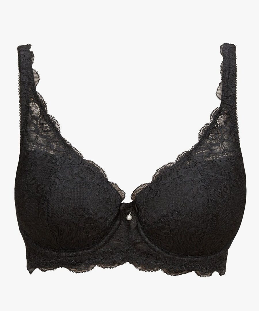 חזייה מרופדת עם ברזלים ותחרה אלגנטית