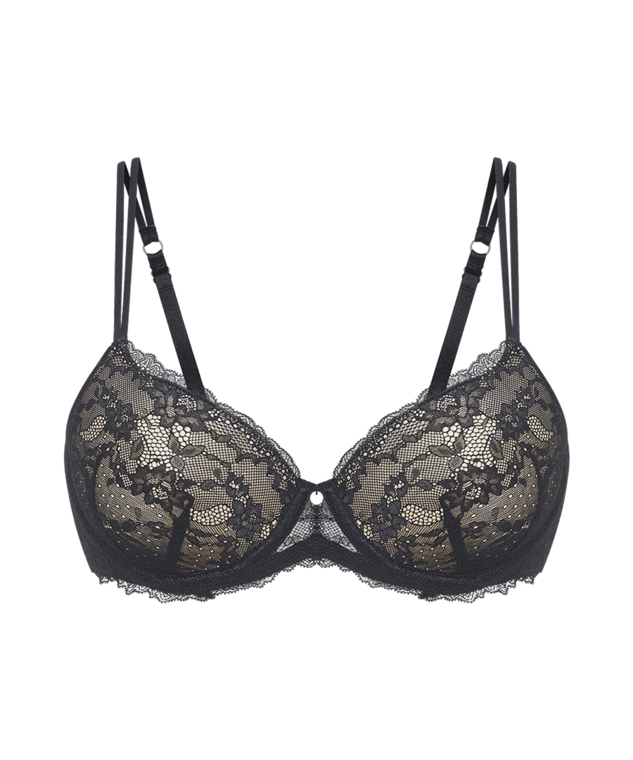 חזיית תחרה מרופדת עם ברזלים