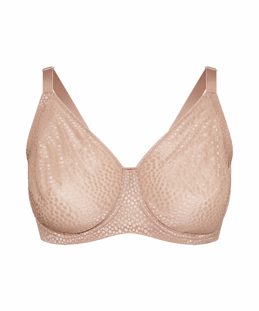 חזיית רשת עם ברזלים ללא ריפוד