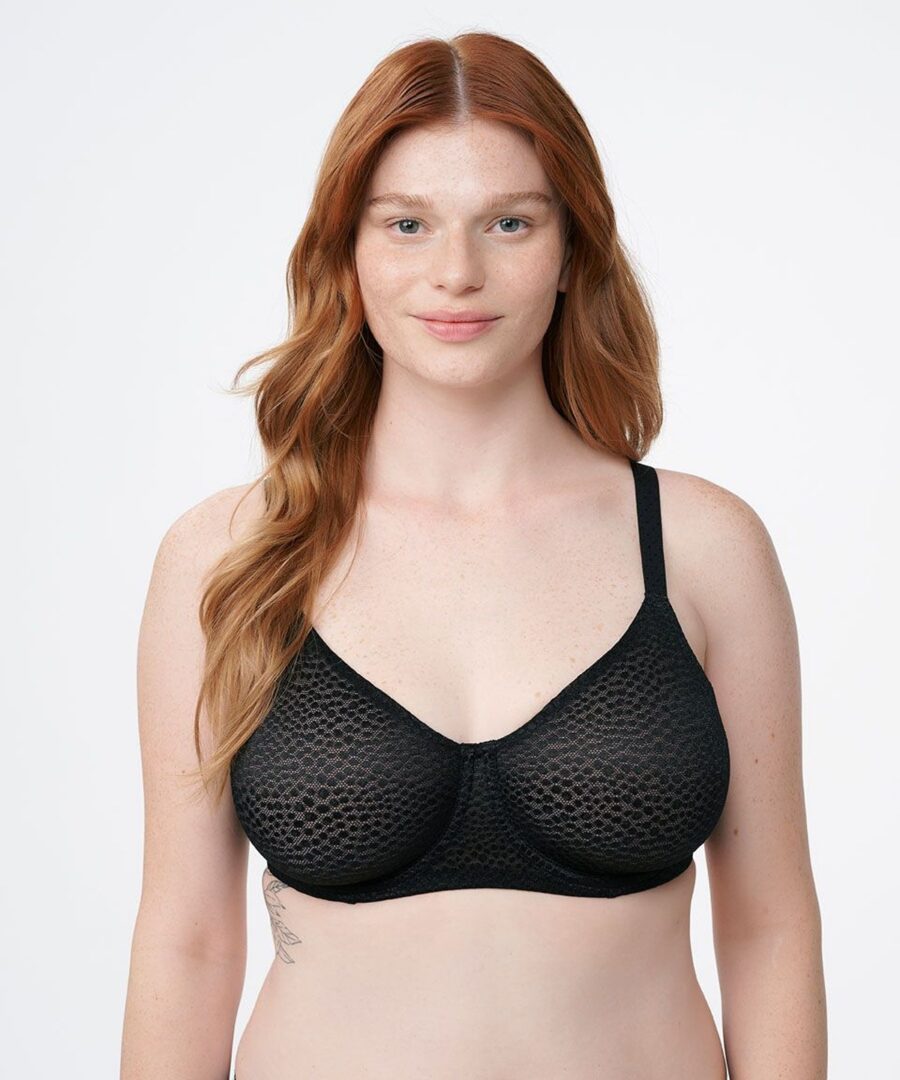 חזיית רשת עם ברזלים ללא ריפוד