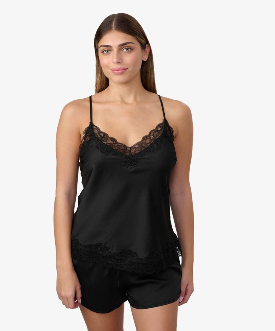 סט בייבי דול סאטן בשילוב תחרה