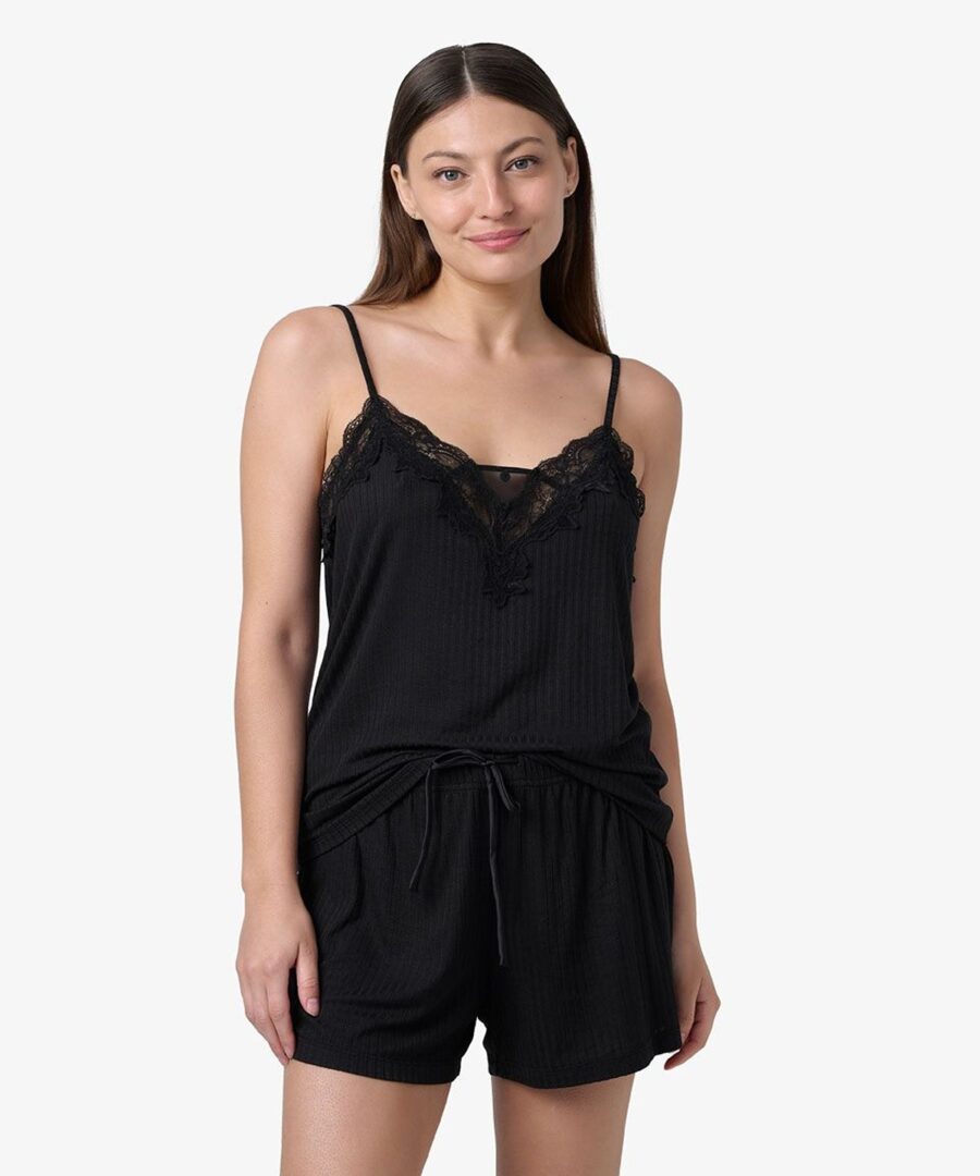 סט בייבי דול סריג ריב בשילוב תחרה