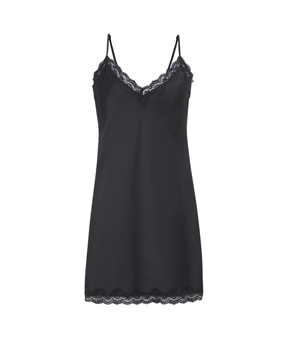 כותונת לילה סאטן בשילוב תחרה