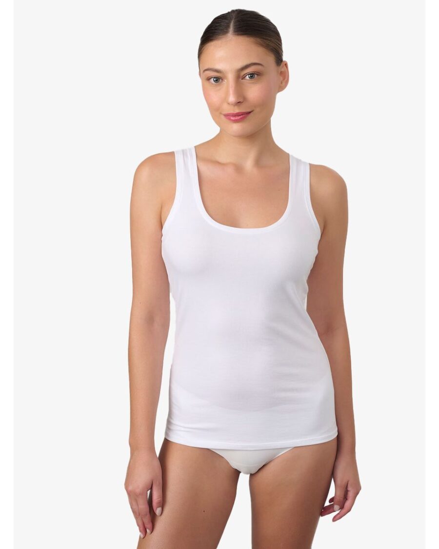 גופייה בייסיק L לבן