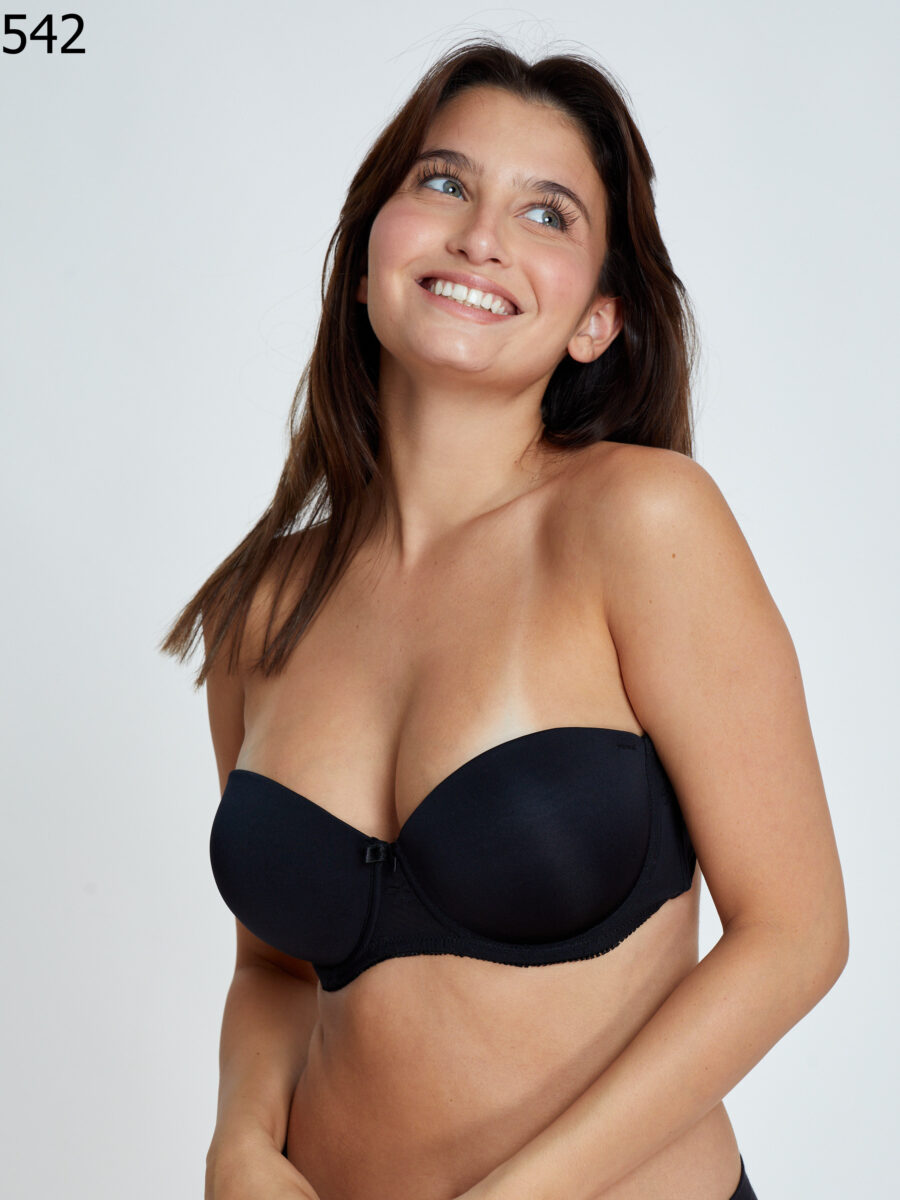 חזיית סטרפלס מרופדת עם ברזלים