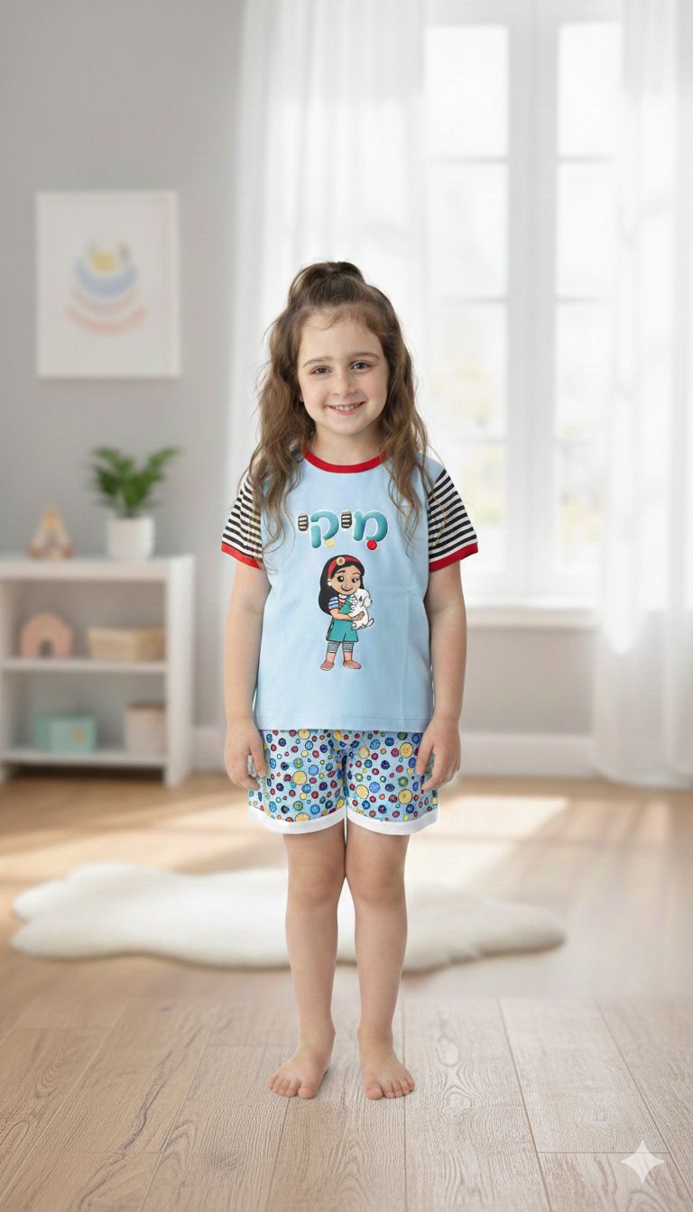 סט פיג'מה קצרה מיקי